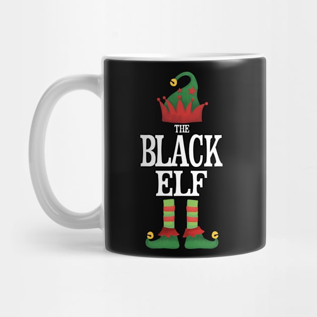 Black Elf Matching Family Group Christmas Party Pajamas by uglygiftideas
